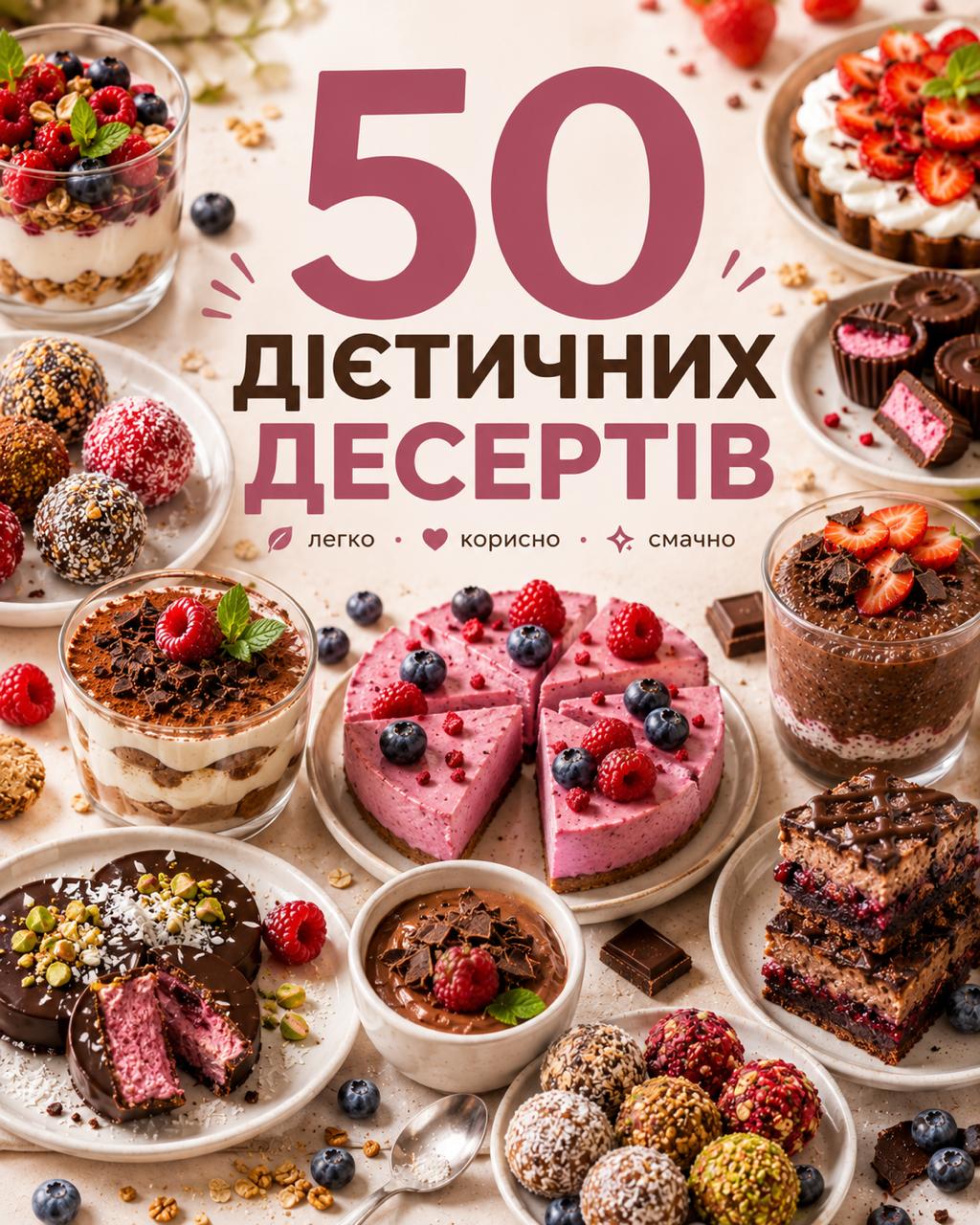 50 дієтичних десертів — PDF