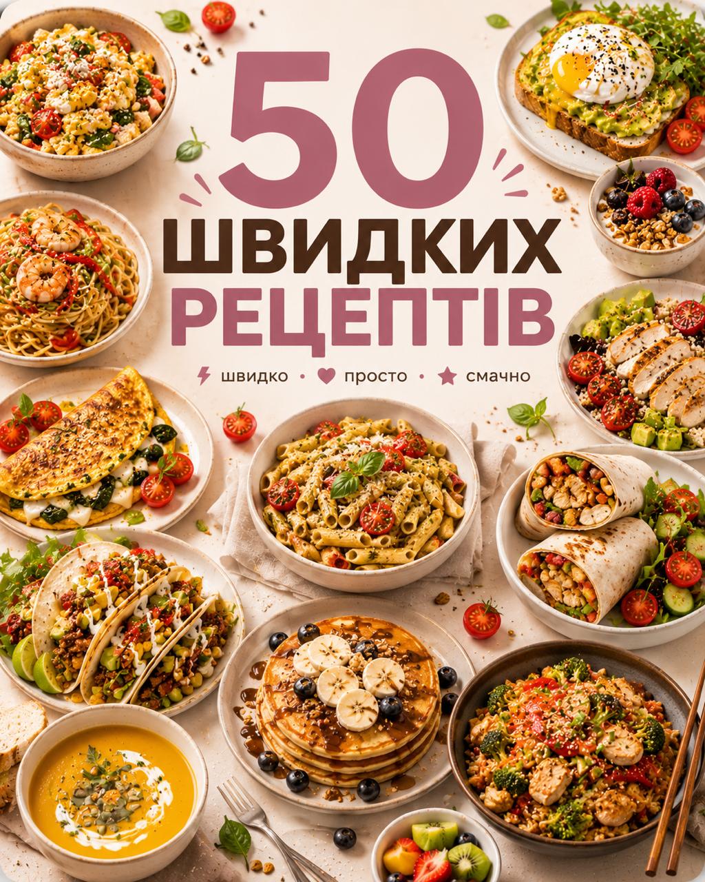 50 швидких рецептів — PDF